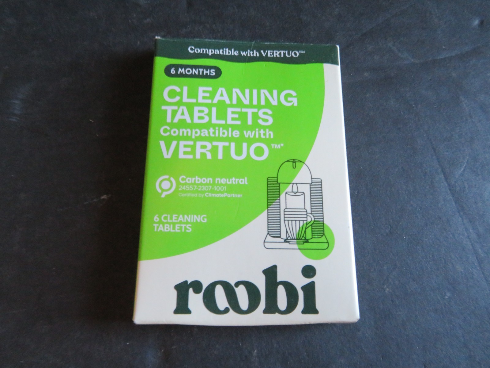 Roobi 6 Months Cleaning Tablets Compatible with VERTUO – Carbon Neutral –