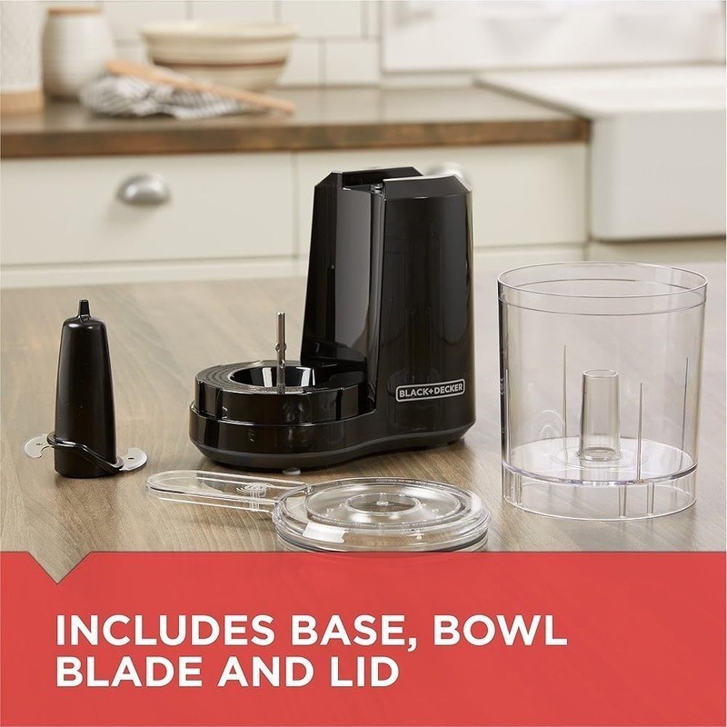 3-Cup Food Processor Chopper Stainless Steel Blades Dishwasher Safe Parts New