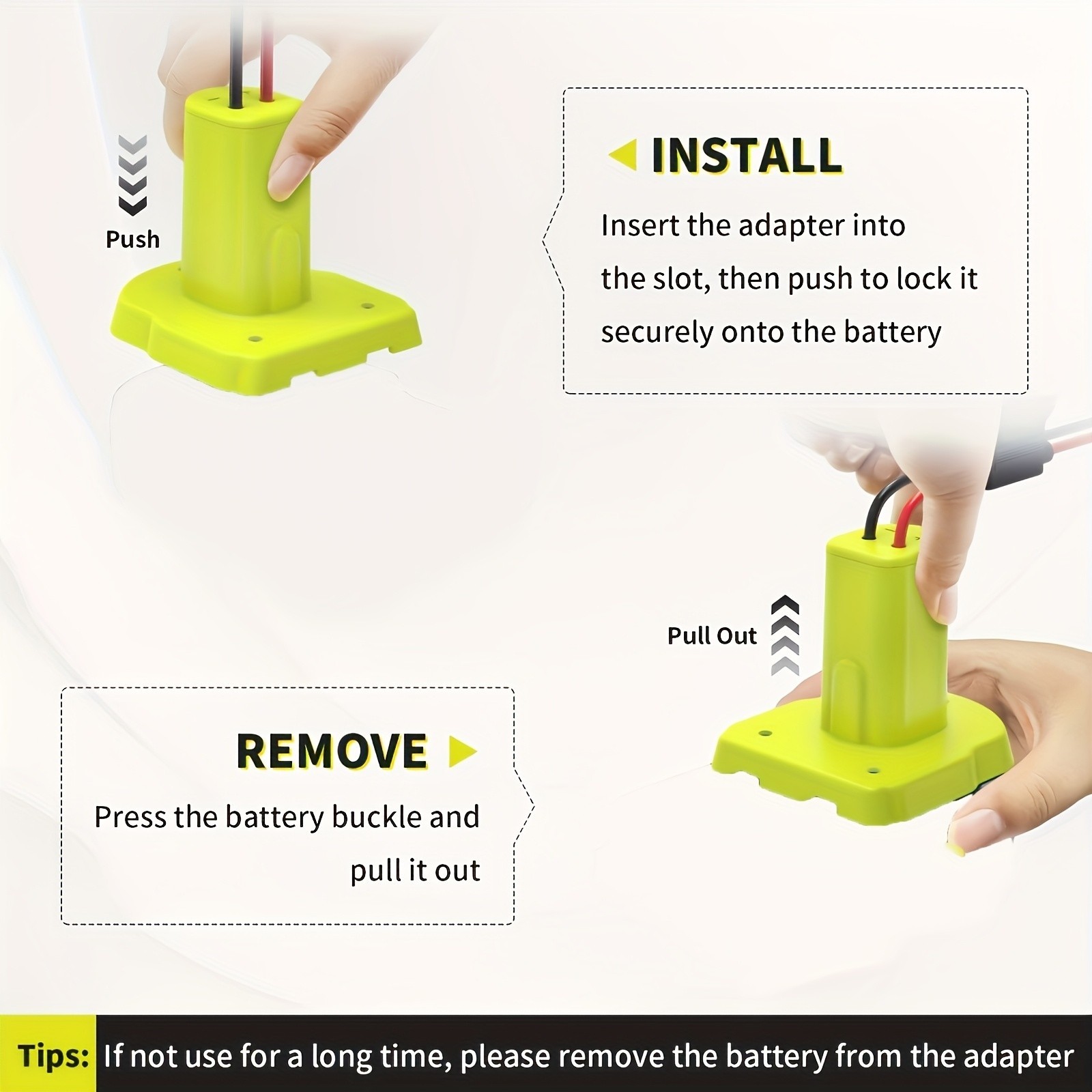 2 Pack for Power Wheel Battery Adapter Compatible with Ryobi 18V ONE+ Batteries