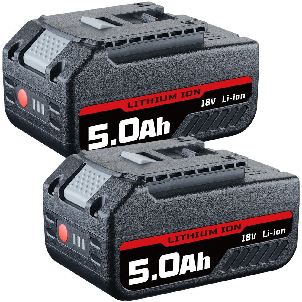 2PACK 18V Battery For Bosch 18 VOLT 5.0AH Li-ion BAT609 BAT610G BAT618 24618-01