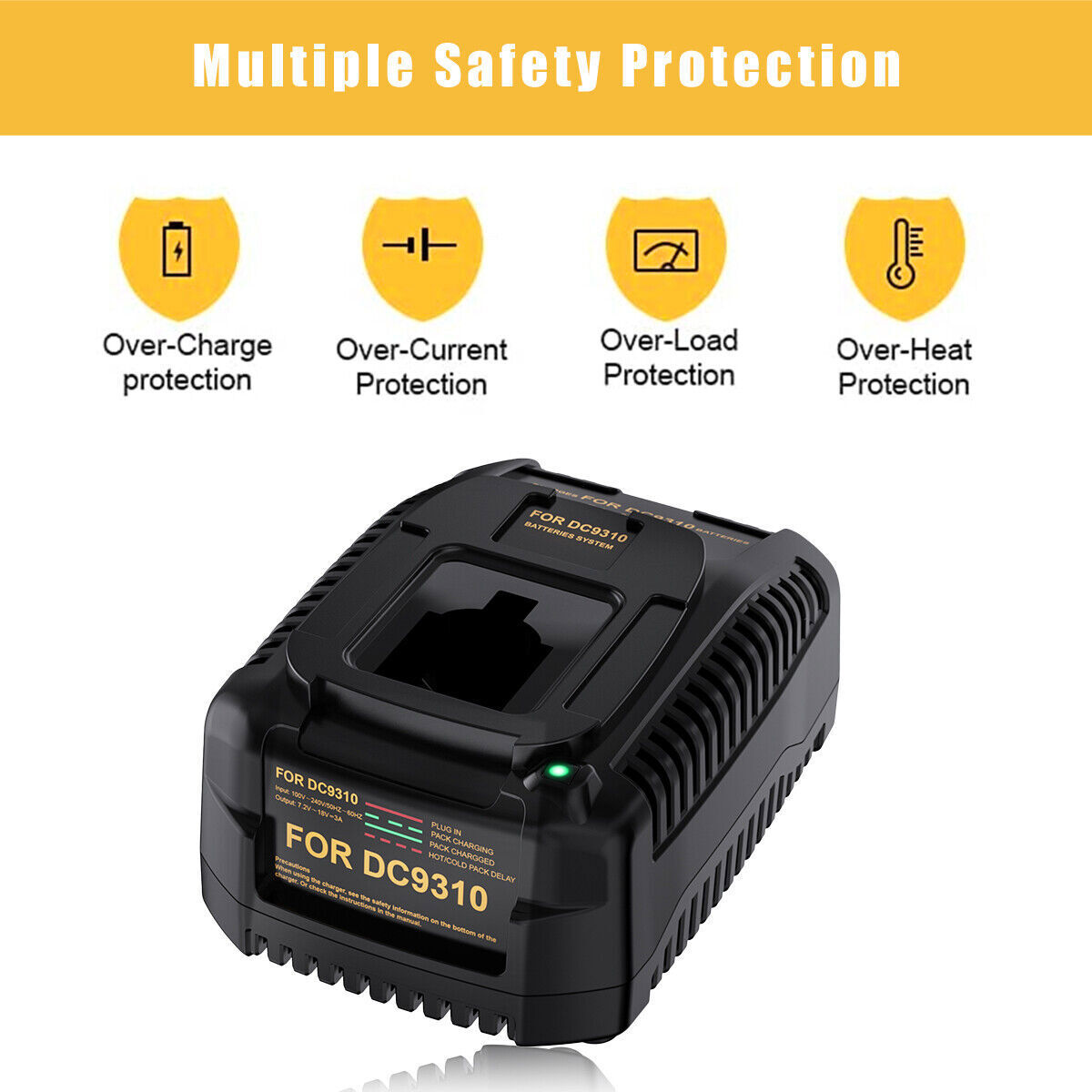 Pack 18Volt 6Ah for Dewalt 18V XRP Battery DC9098 DC9099 DC9096 Li-ion DC9096S
