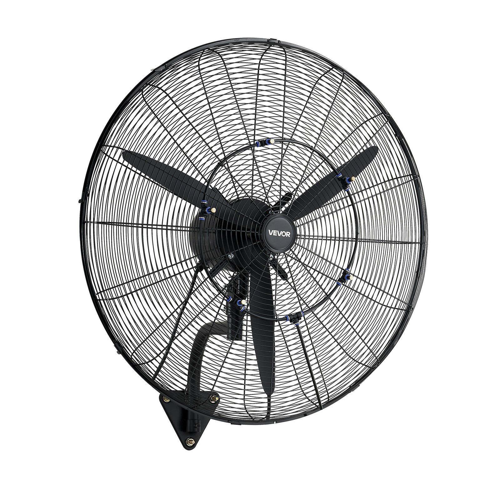 VEVOR Wall Mount Fan 30 in Oscillating w/ Mist 3 Speed IP44 Garage Workshop