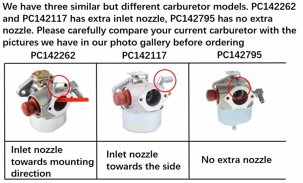 Carburetor for Sears MTD Yard Machines 25A-551A729 3.5hp lawn edger