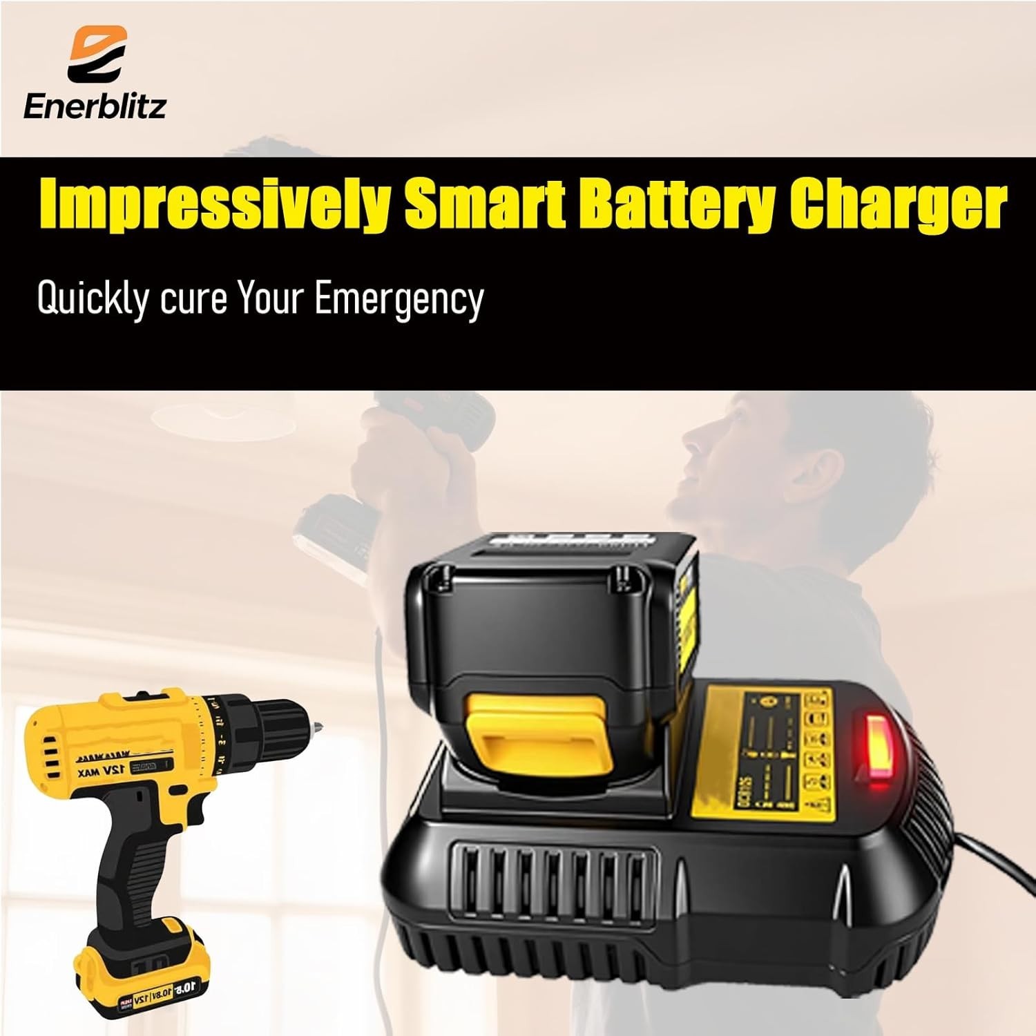 2PACK Dewalt DCB203 20V Max Battery 3.0Ah Lithium Ion Li-Ion 20 Volt /Charger