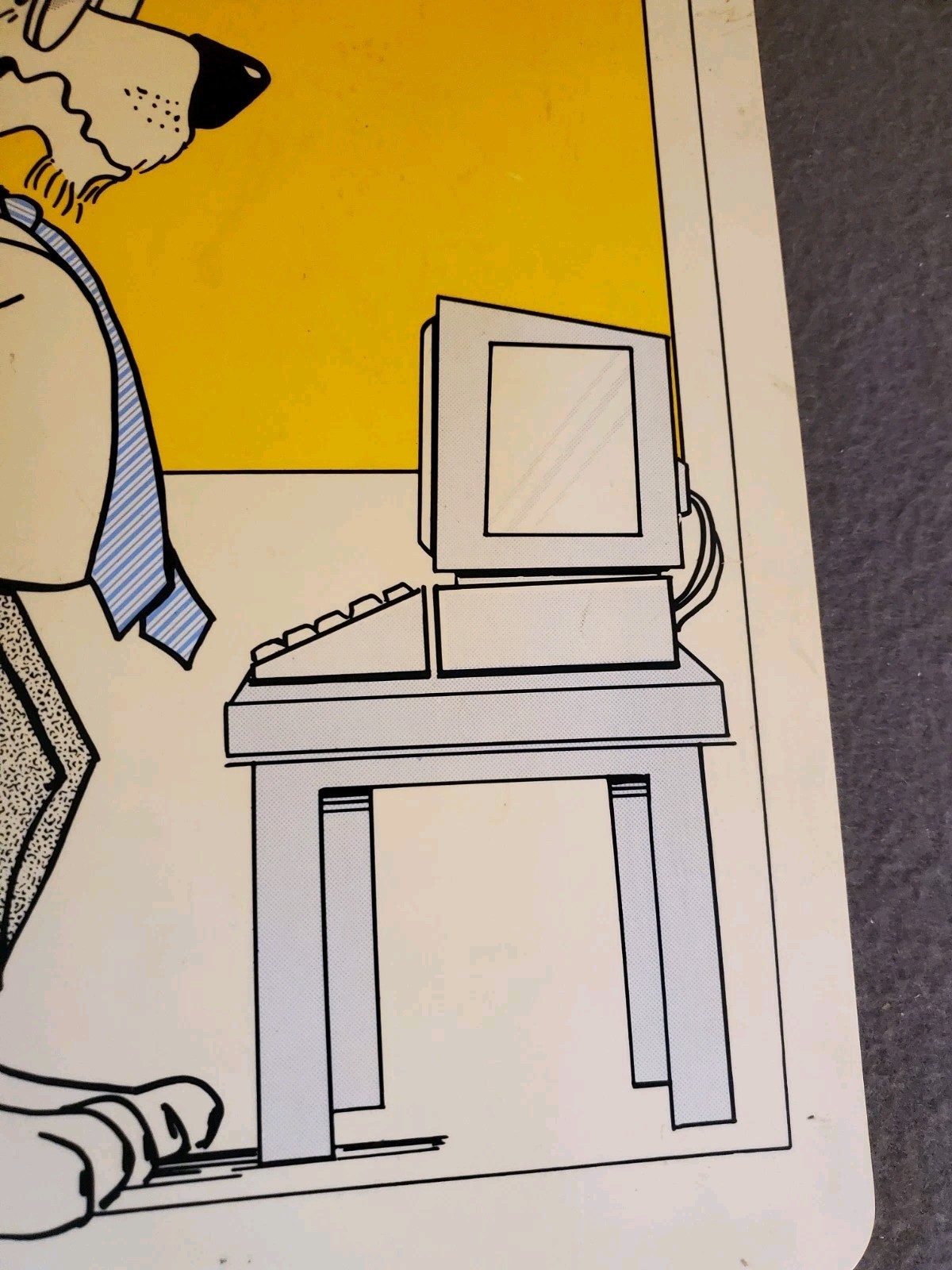 E14 Vtg 1989 Hit Any Key To Continue Computer 11″ x 17″ Wall Sign