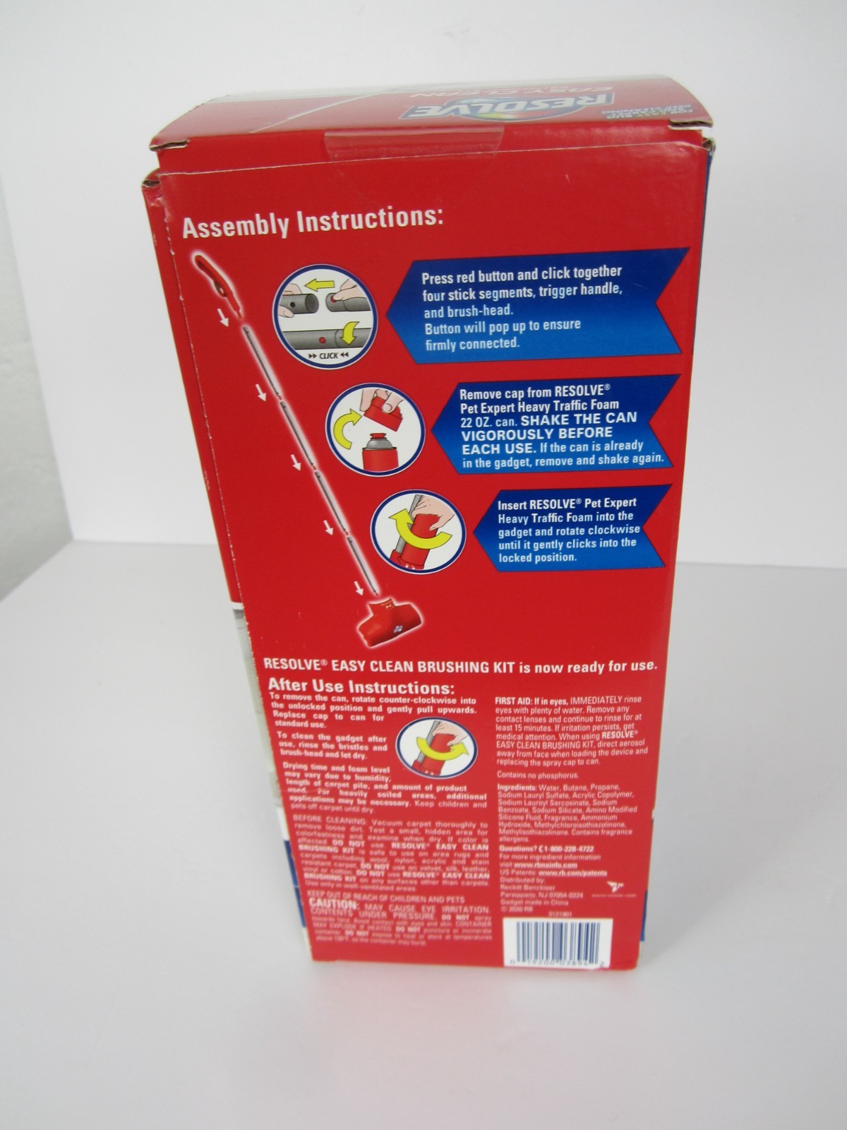 NEW Resolve Easy Clean Pet Expert Brushing Kit Heavy Traffic Carpet Cleaning