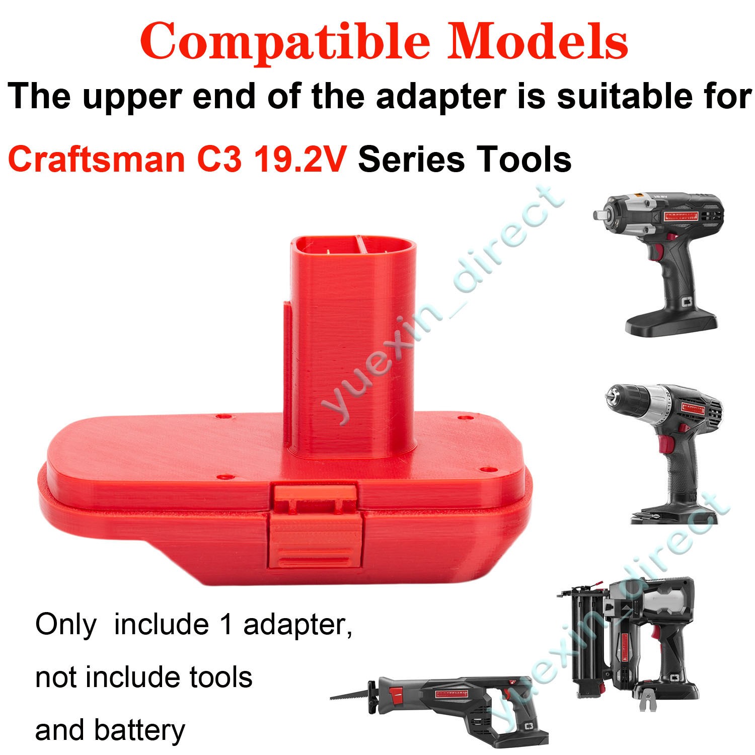 Battery Adapter For Craftsman 20V Convert to Craftsman 19.2V C3 Old Power Tools