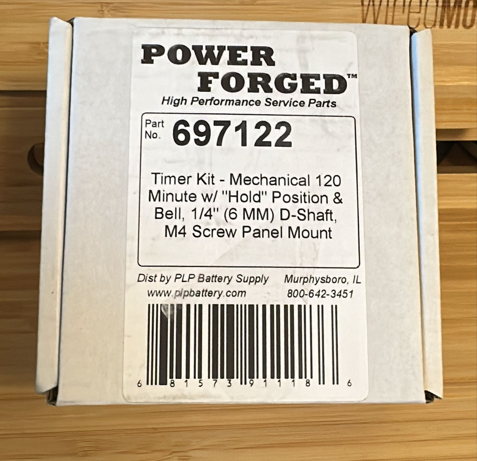 Battery Charger Timer Kit 120 Min Hold Screw Panel Mount PowerForged