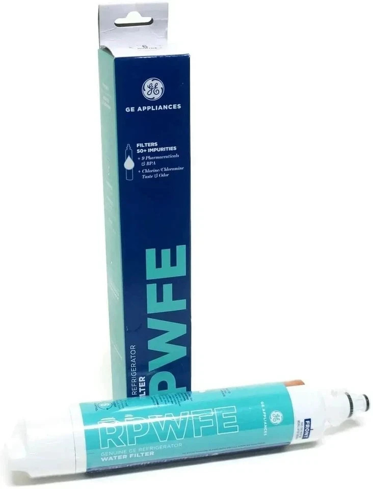 2-PC GE RPWFE Refrigerator Water Filter 2-Pack Household Fridge Filter（No chip)
