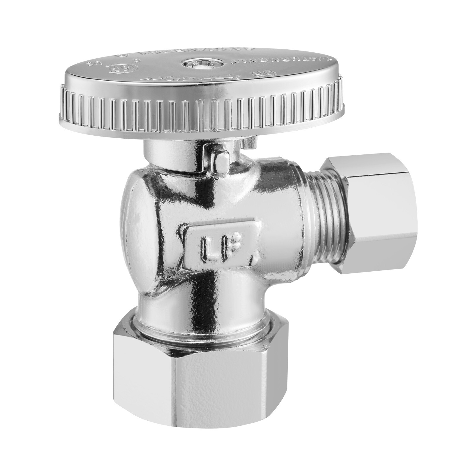 10-Pack Angle Stop Valve 1/4 Turn 5/8″ OD (1/2″ NOM) x 3/8″ OD Compression