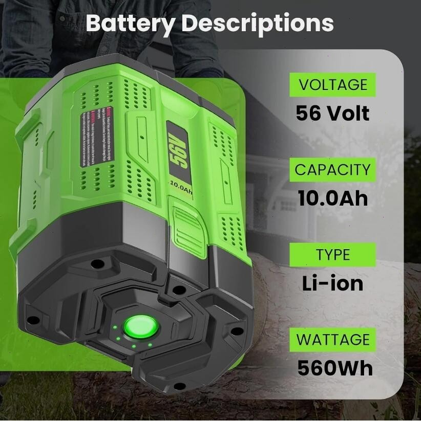 Genuine EGO POWER+ BA2800T 56V 10.0AH Lithium Battery w/ Fuel Gauge Original OEM
