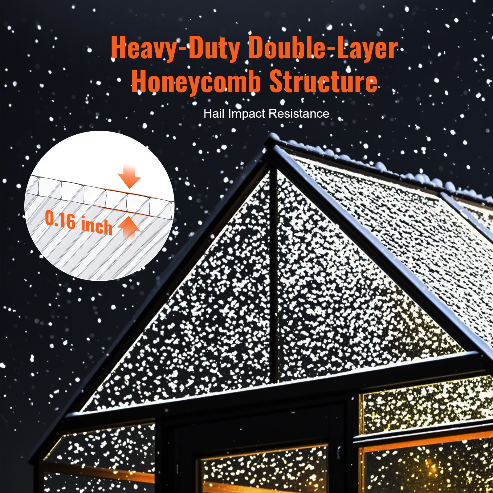 24 Pack Polycarbonate Greenhouse Panels 2′ X 4′ X 4mm UV Protected Roof Sheets