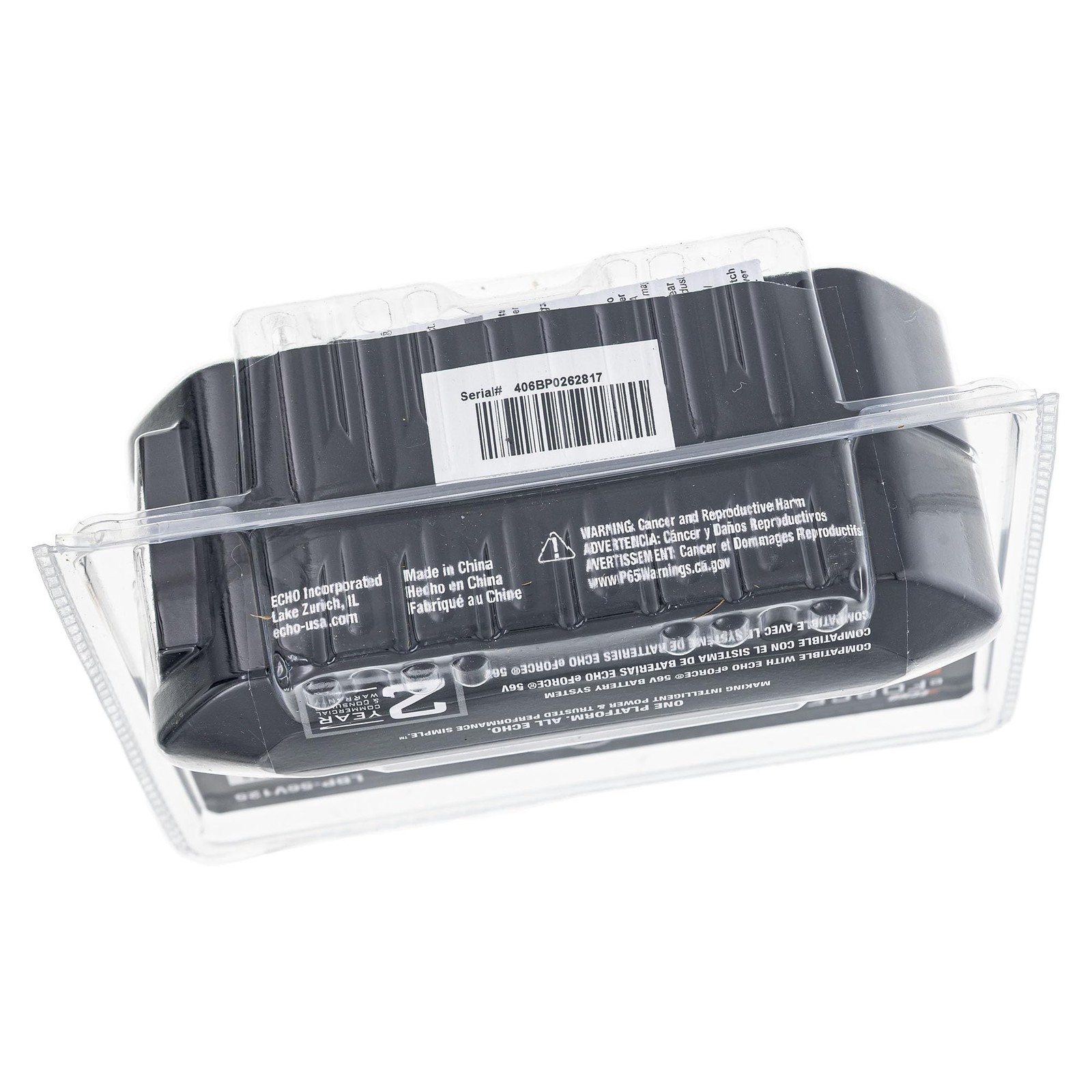 ECHO LBP56V125A 56V Compact 2.5Ah Lithium-Ion Battery for