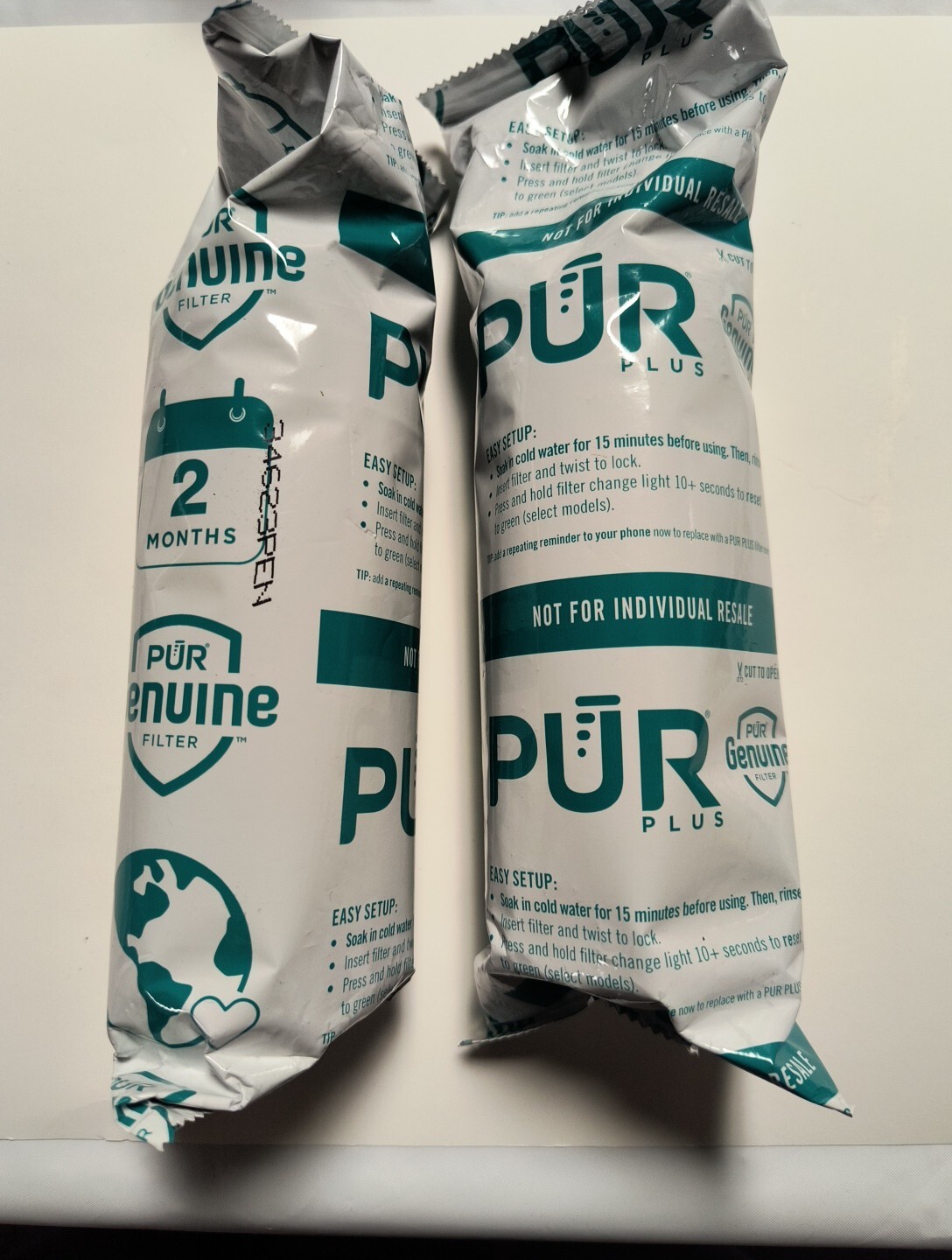 Sealed PUR Plus 3-In-1 Water Filtration 4 Month 2 Pack Pitcher Filter Drinking