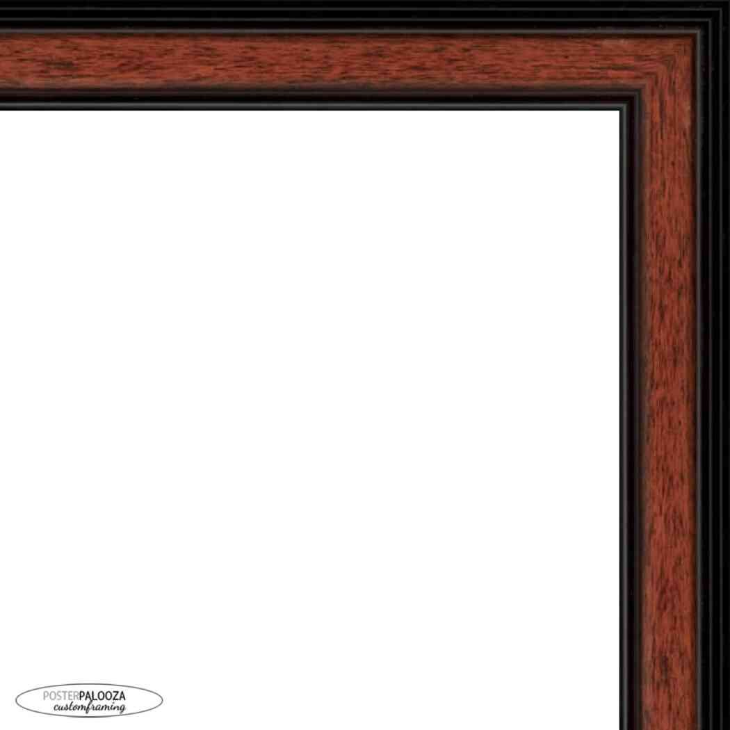 Photo Size Simple Brown Picture Frame – UV Acrylic, Backing, Hanging Hardware