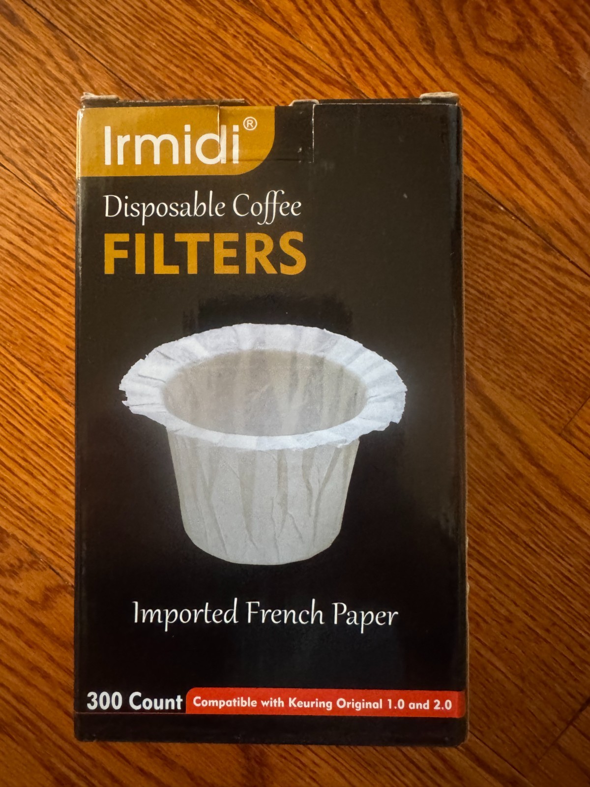 Irmidi 2 Boxes of 300 Count Disposable Coffee Filters Keurig Original 1.0 & 2.0