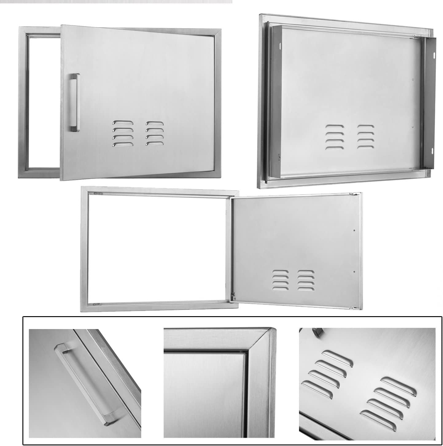 NEW BBQ Access Door 33 Sizes Outdoor Kitchen Drawer BBQ Island Stainless Steel