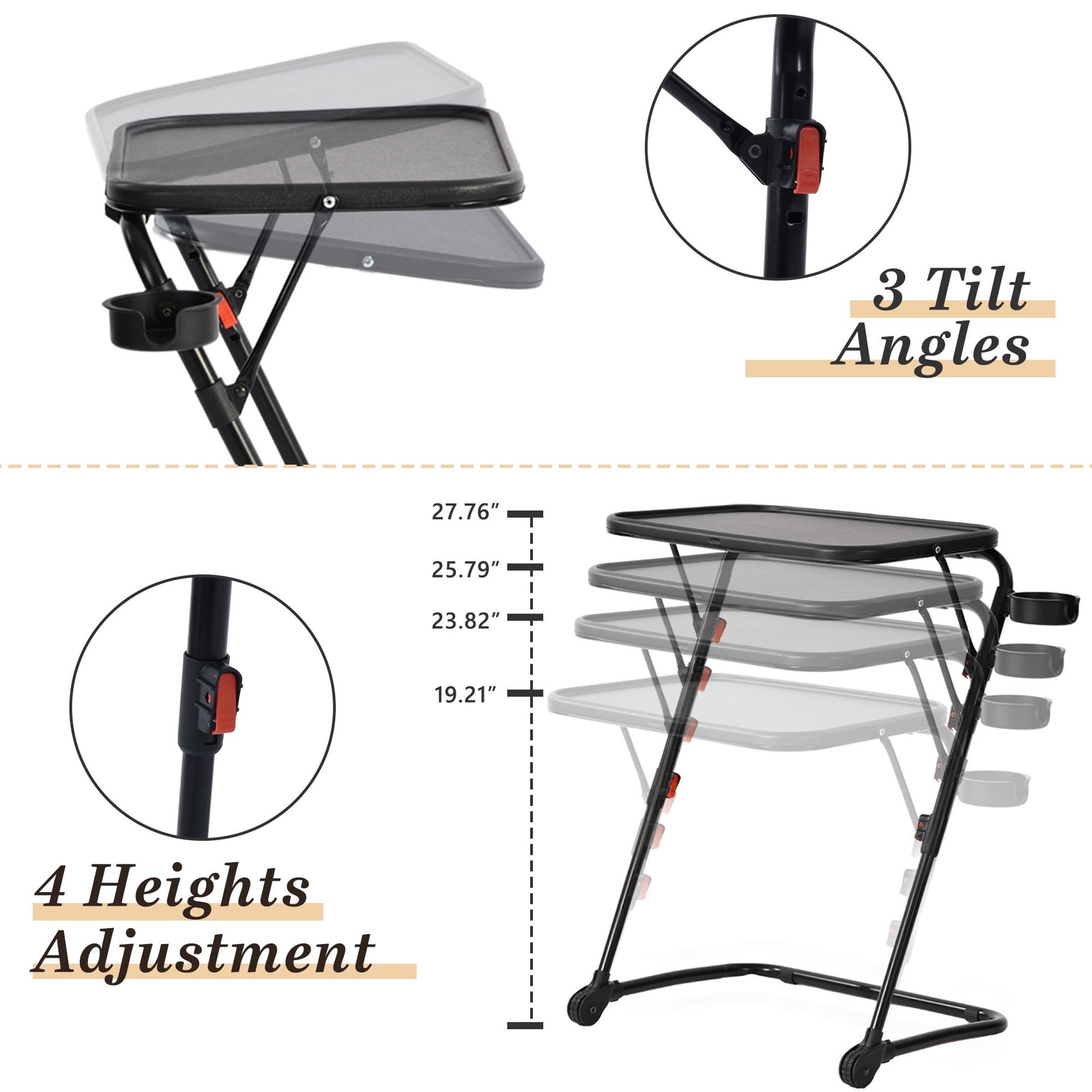 Adjustable Drafting Table, Height & Tilt for Painting/Drawing, Teens & Adults