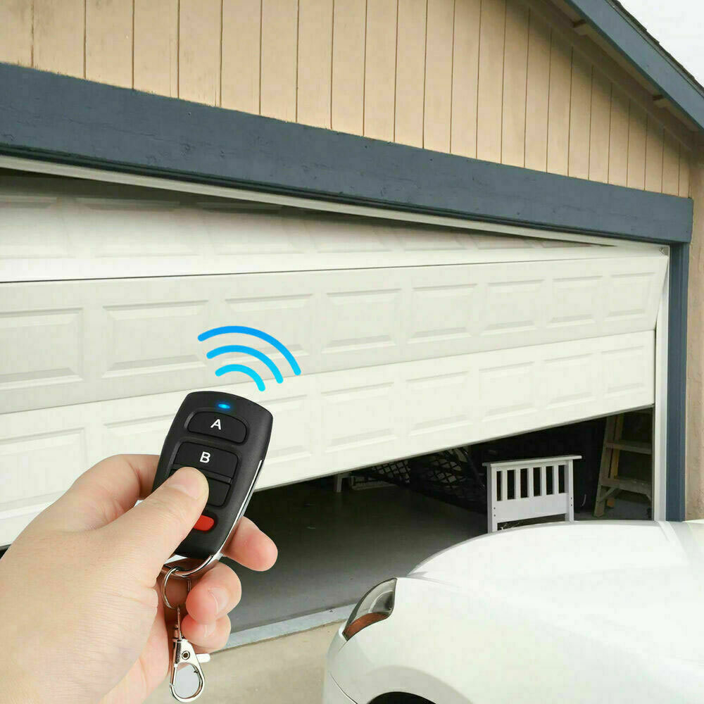 4PC Universal 433mhz Electric Garage Door Cloning Remote Control Key Fob Opener-