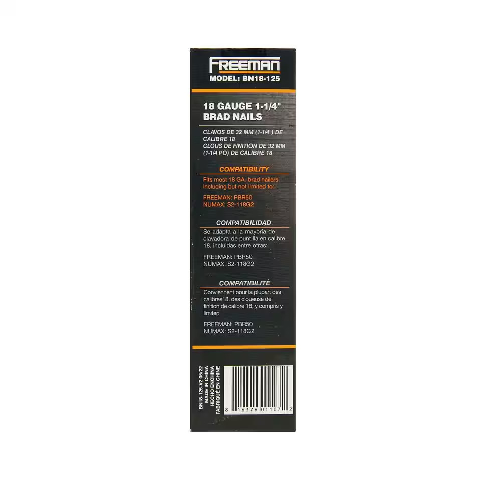 1-1/4 In. 18-Gauge Glue Collated Galvanized Brad Nails (1000-Count)