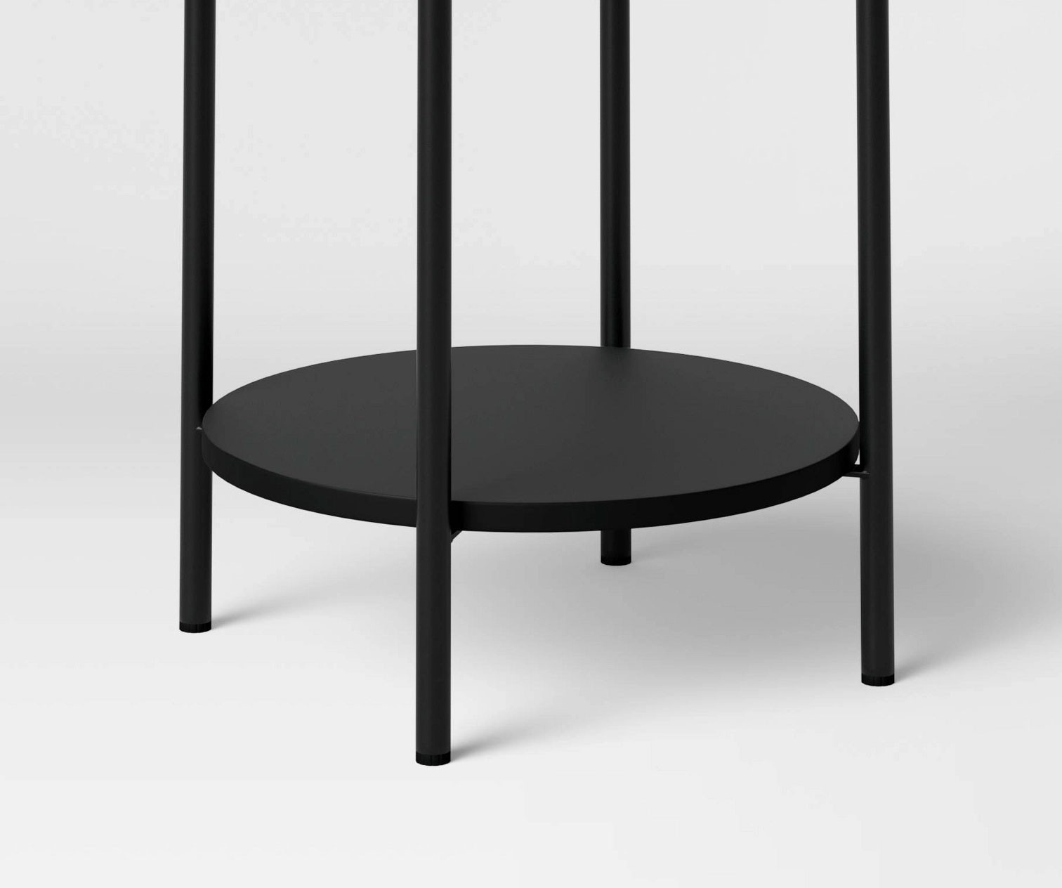 Wood and Metal Round End Table – Room Essentials