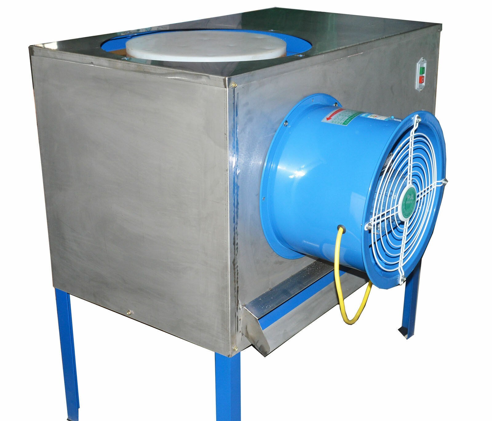 220V Commercial Auto Garlic Separator Peeler 1000KG/h Cylinder Pipe Fan