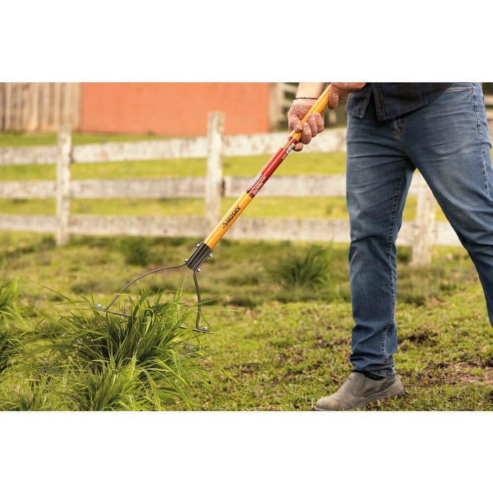 30 In. Double Blade Weeder Cutter, Strong hardwood handle
