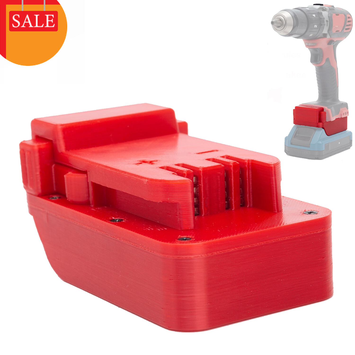 NEW Adapter For Hercules 20V Li-Ion Battery To Fits Milwaukee 18V Power Tools US