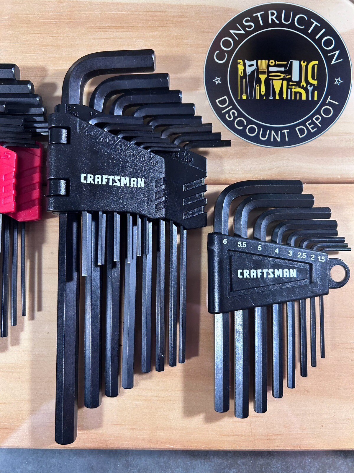 4 Pack Craftsman Allen Wrench Set Metric & Standard Long & Short Hex Key