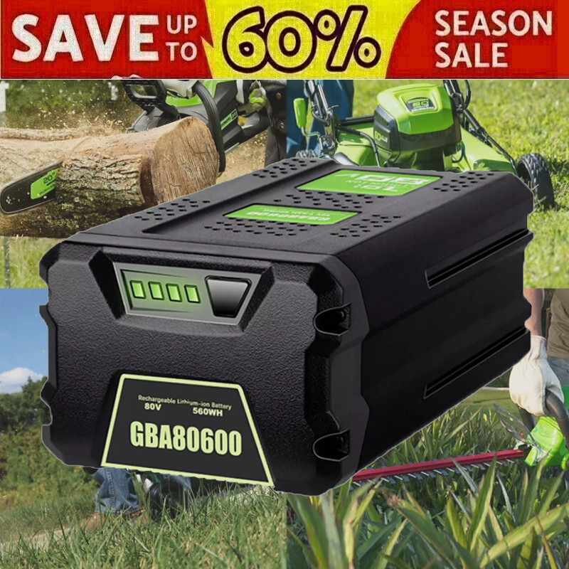 FOR Greenworks 80V Lithium Ion 5.0Ah Rechargeable Li-ion Battery BAB727 GBA80200