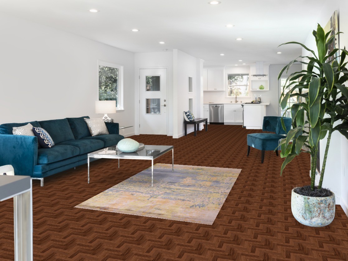 Contemporary Style Abstract Rug 4×7 Hand-knotted Wool Oriental for Any Room
