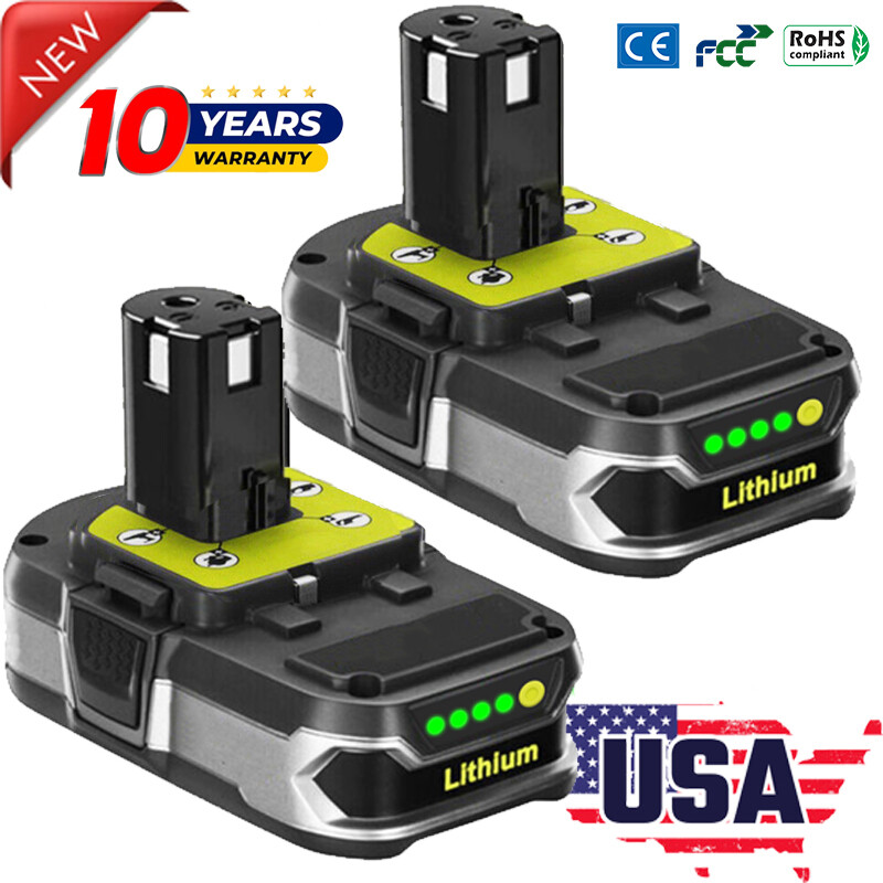 2X 3.6Ah Replacement For Ryobi 18V Lithium Battery P102 P103 P105 P107 P108 P109
