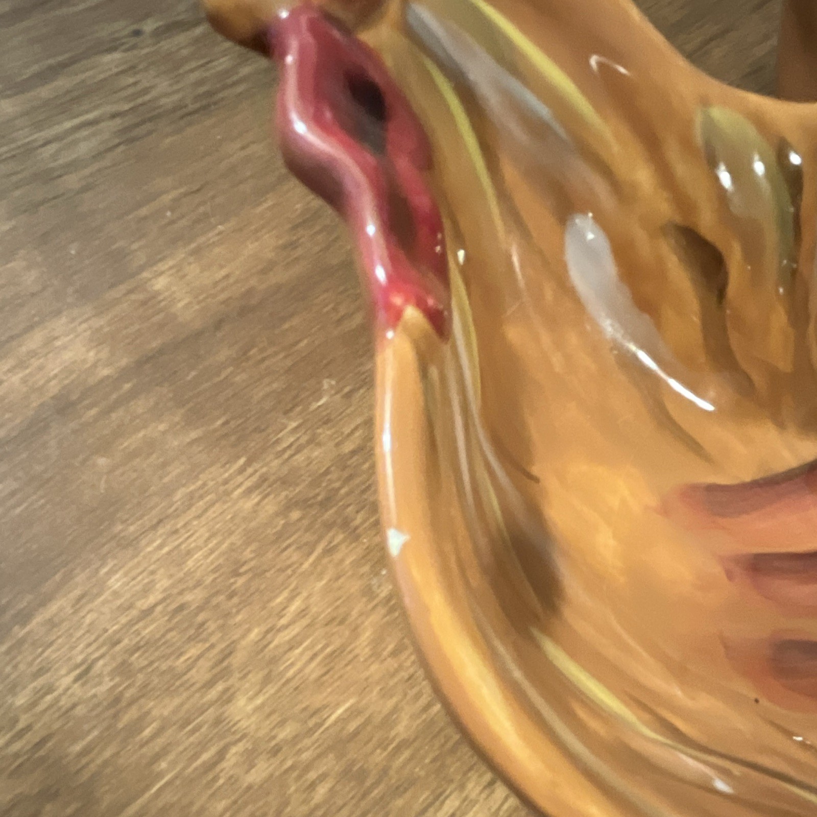 Ceramic Rooster Pattern dipping bowl, Multicolor Animal Theme, Less Than 10 in