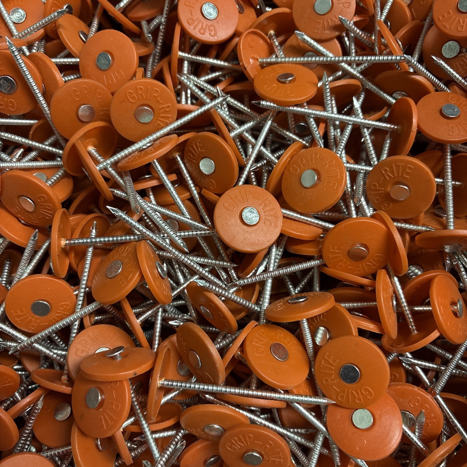 Lot of 200 Grip Rite 2-1/2″ (2.5 in) Ring Shank Plastic Cap Nail GC212 212PRCAP1