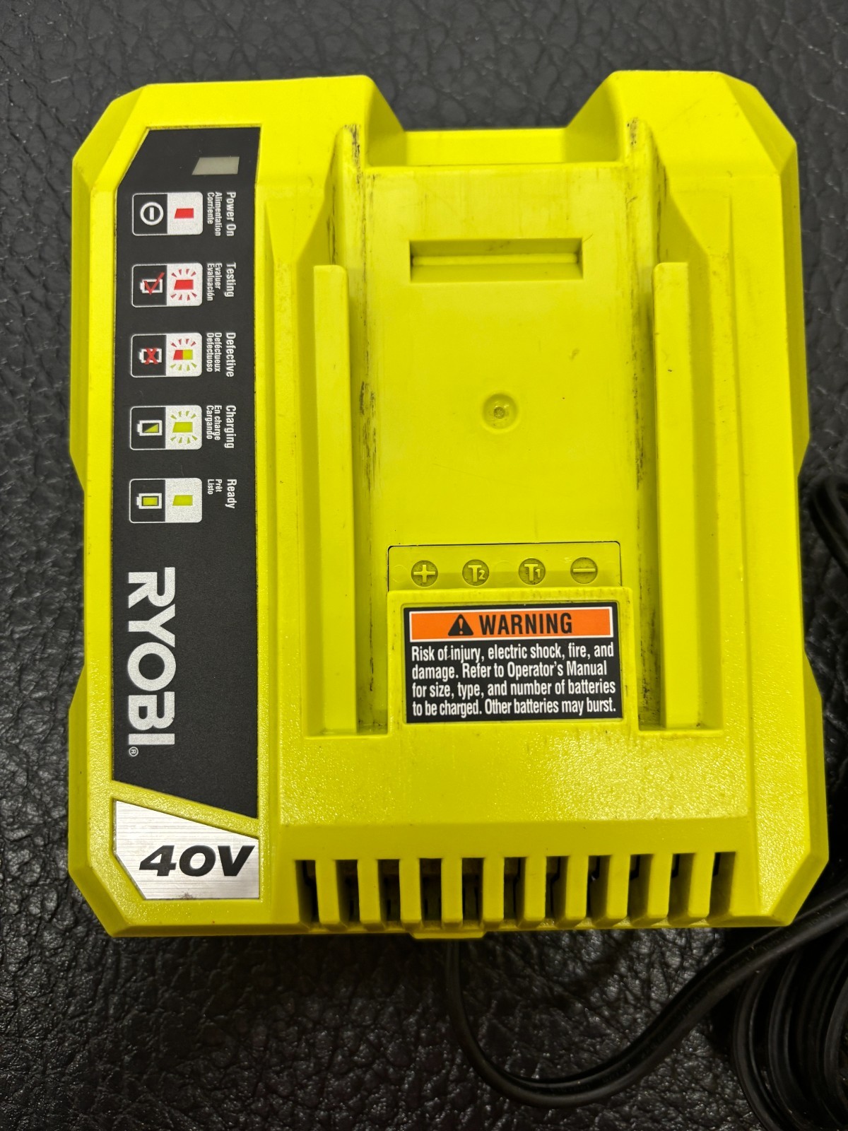 OP401 Charger for Ryobi 40V Lithium battery J81J – Tested/Working!