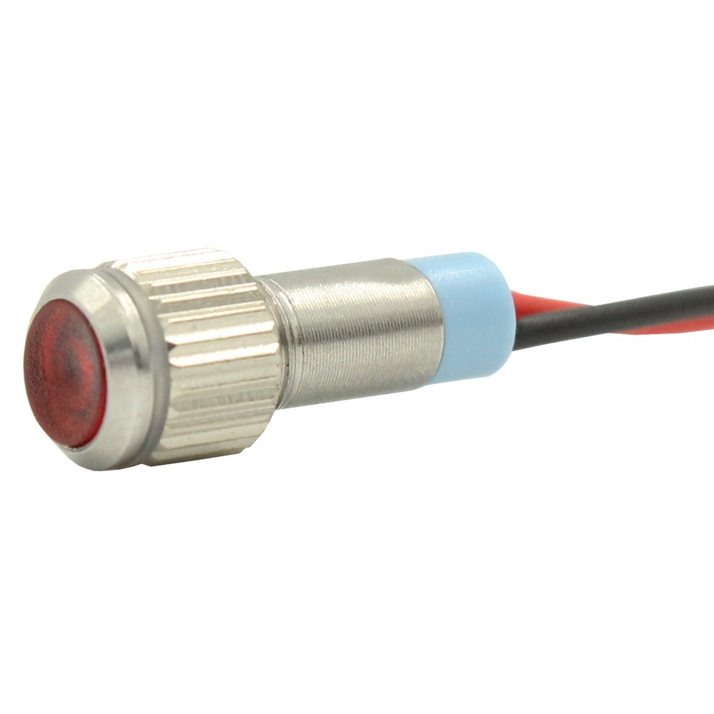 12v 6mm LED PILOT DASH POWER Indicator Light – Aluminium suit Dash Warning Lamp