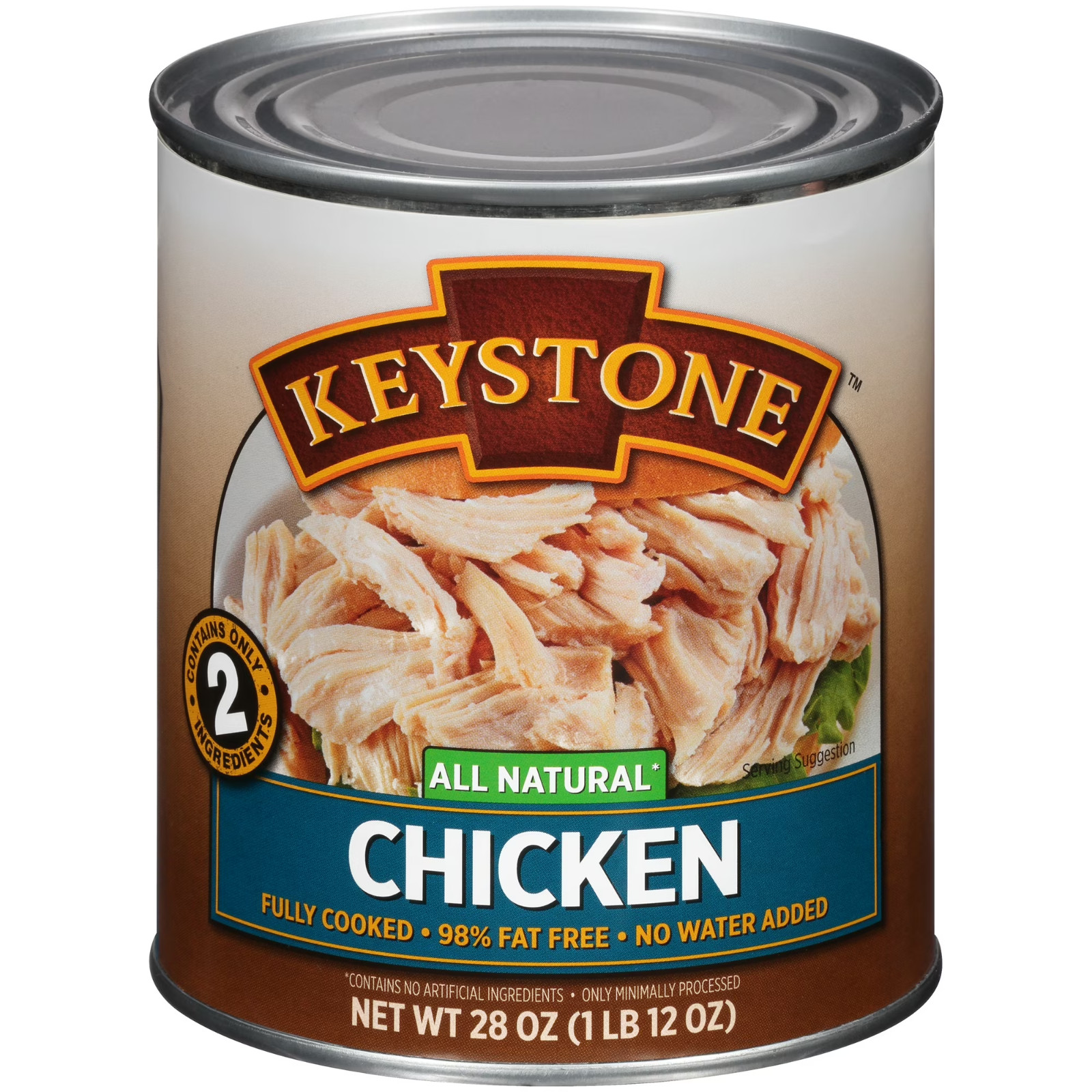 Keystone All Natural Chicken Canned -28 oz ,Free Shipping