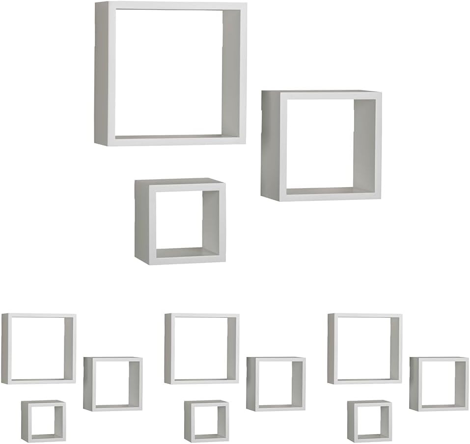 Stylish Floating Square Cube Shelves for Any Room Decor