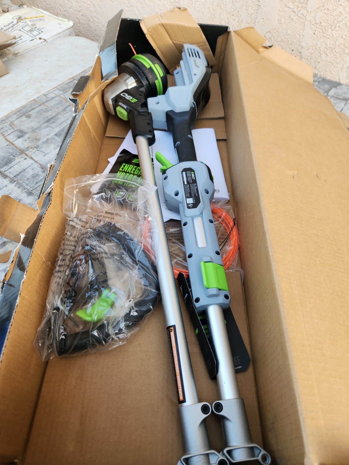 Ego POWER+ 56v Battery-Powered 15″ String Trimmer ST1510T Tool Only Light Used