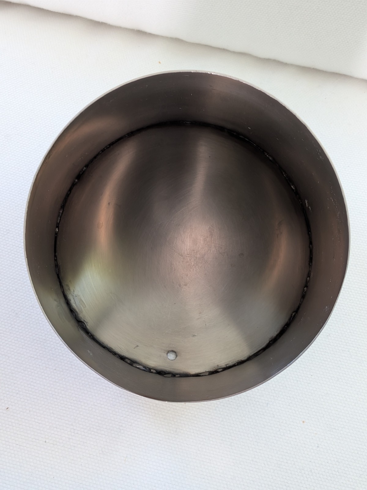 CB2 Shiny Silver Scope Wall Pocket Hanging Cylinder Shelf Oraganizer