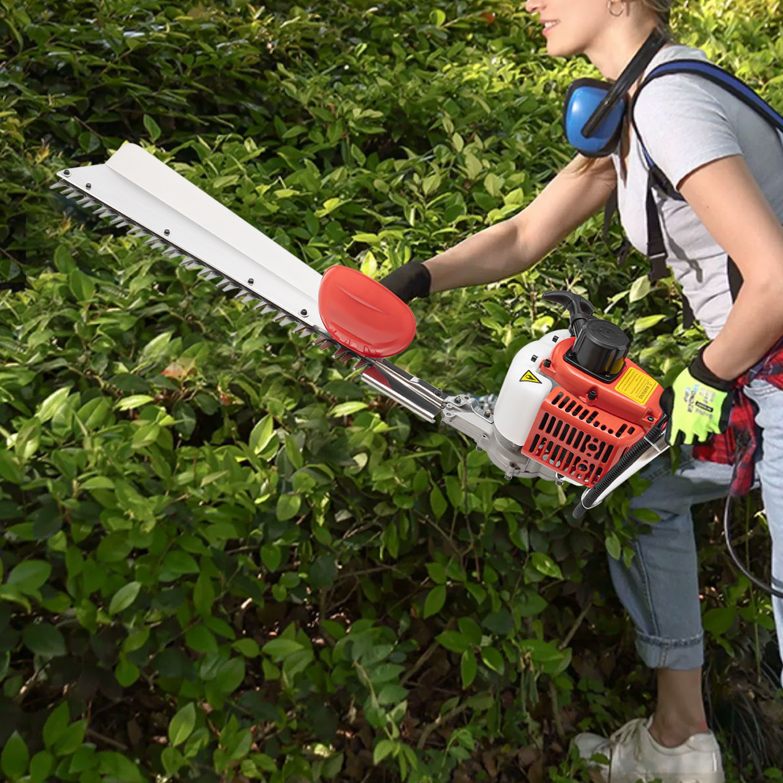 Gasoline Hedge Trimmer Gas Powered Handheld Hedge Trimmer 27.56″ Blade Cordless