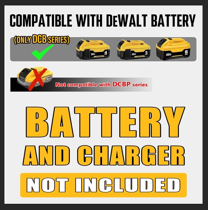 Fits Dewalt 20Volt Lithium Ion Brushless Cordless 1/4″ Hex Impact Driver Compact