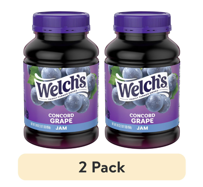 (2 pack) Welch’s Concord Grape Jam, 30 oz Jar…