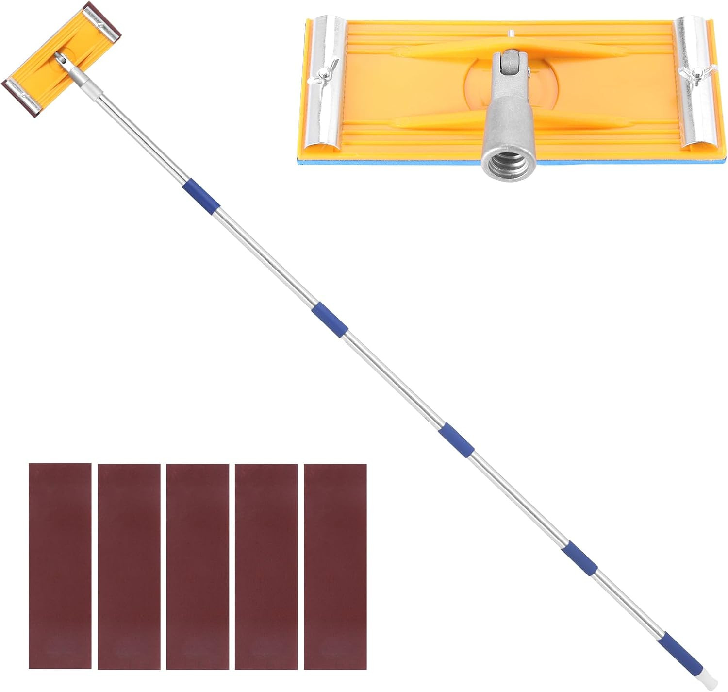 Pole Sander for Drywall,Sanding Pole,31-74-Inch Manual Hand Drywall Sander with