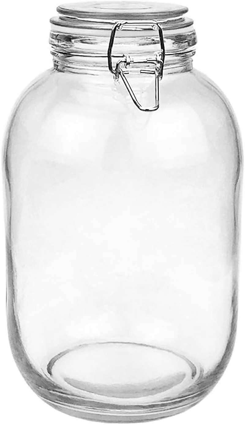 1 Gallon Glass Jar with Airtight Lid, Large Mason Jar, Pickle Jars, 128 OZ | 100