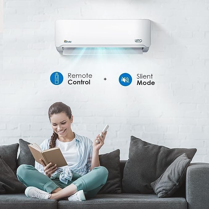 12000 BTU Mini Split Air Conditioner with Heat Pump Remote 208/230V