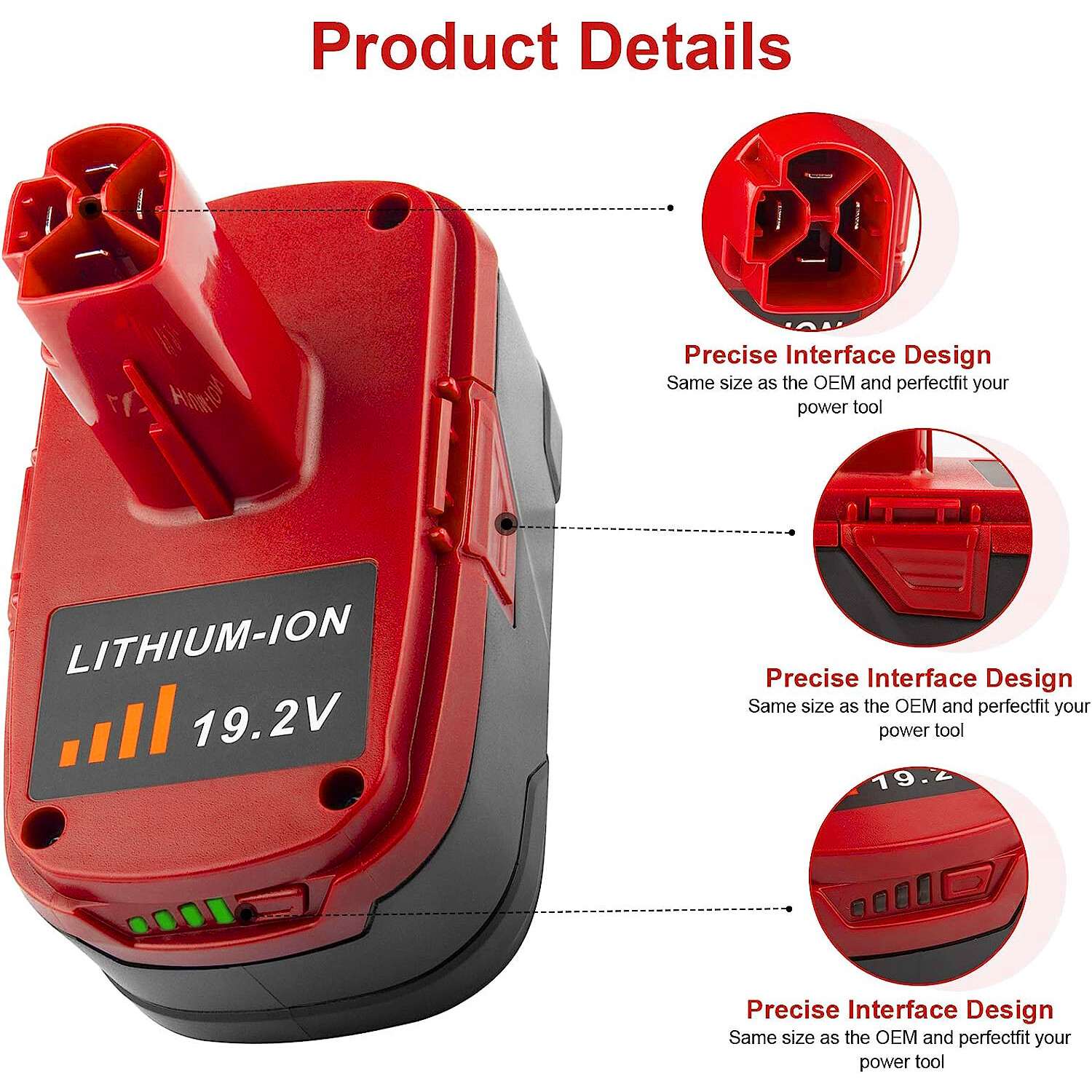 8.0Ah 19.2 Volt XCP Lithium C3 Diehard Battery For Craftsman 11375 PP2025 PP2030