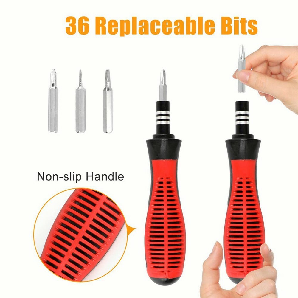 37 in 1 Magnetic Precision Screwdriver Set with Slotted Phillips Repair Tool Kit