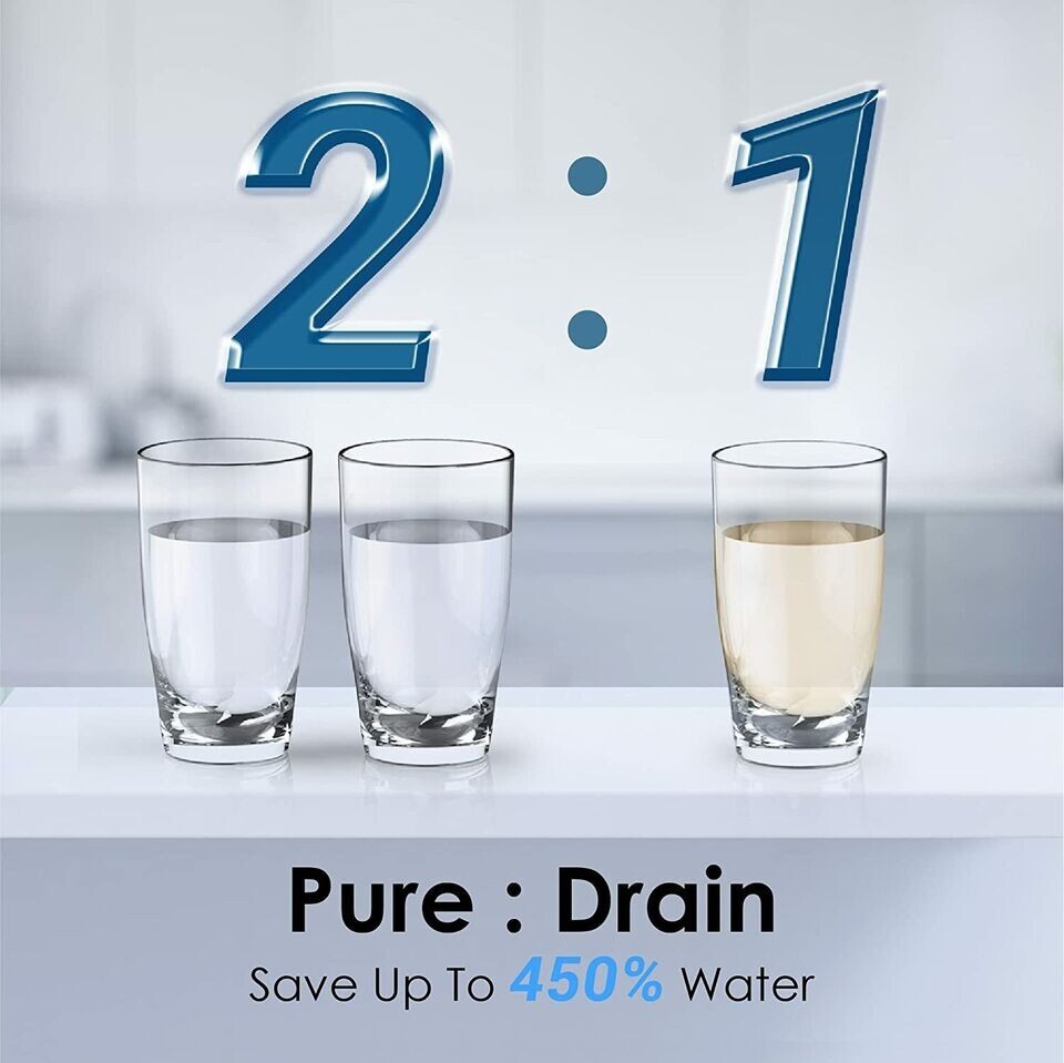 Waterdrop D6 Reverse Osmosis System,Tankless, 600 GPD-Certified Refurbished