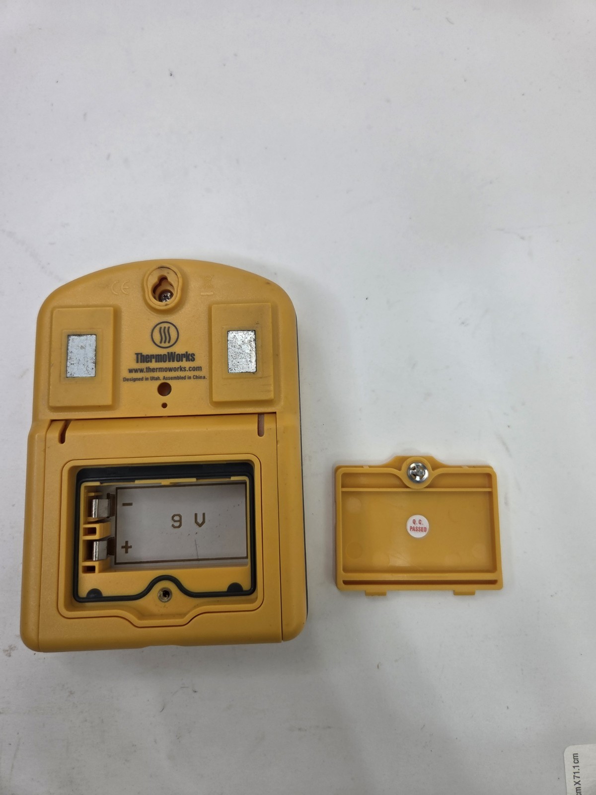 ThermoWorks Extra Big & Loud Timer Yellow Digital Kitchen Timer No Battery